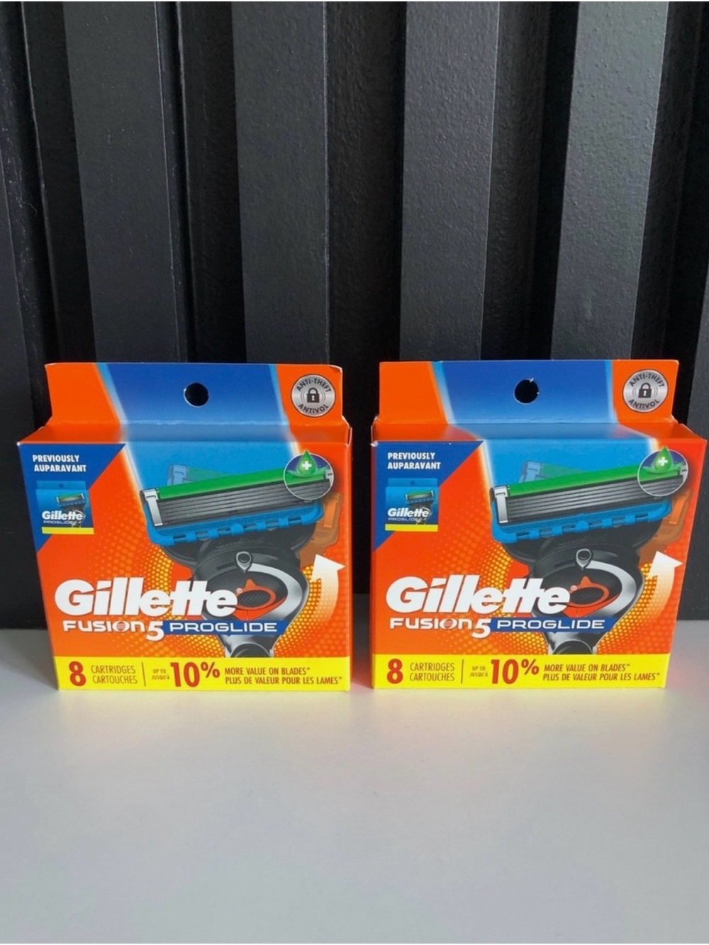 Gillette Fusion5 ProGlide Razor Blade Cartridges - Orange/Blue Packaging